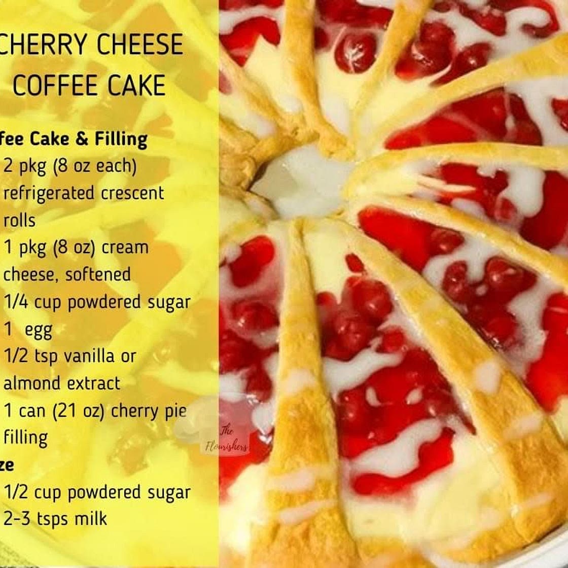 Cherry Cheese Coffee Cake