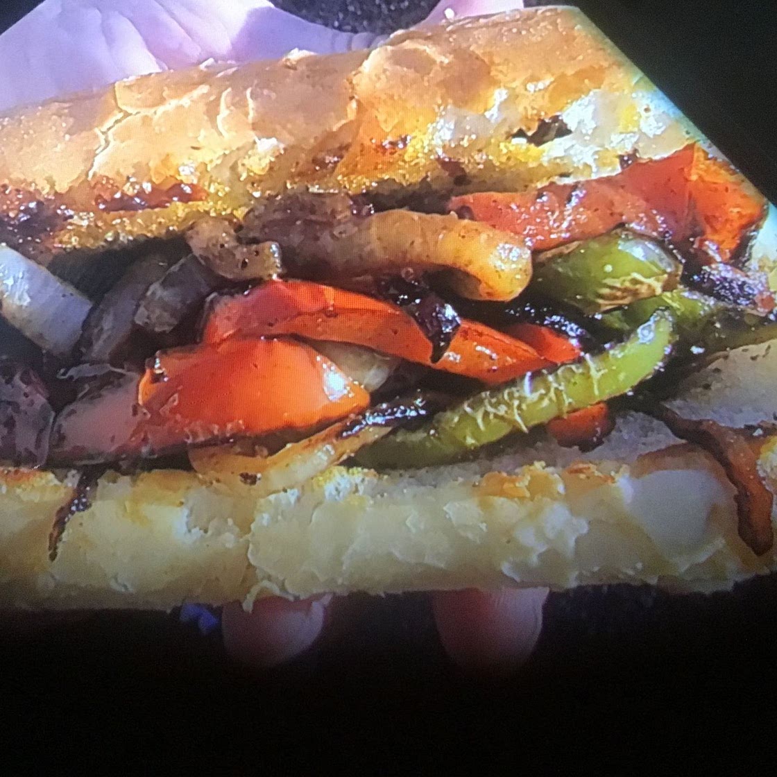 Flat Top Sausage w/ Peppers
