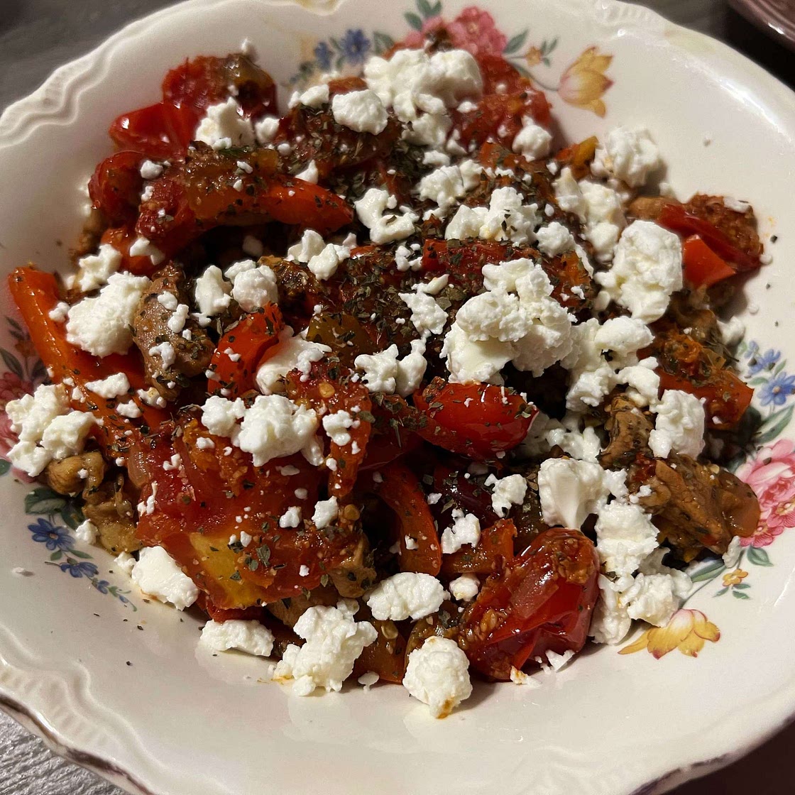 One-Pot Greek Oregano Chicken and Orzo with Tomatoes in Garlic Oil