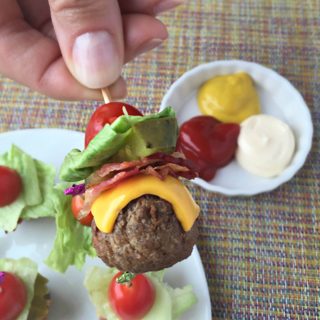 Bacon Cheeseburger Meatballs