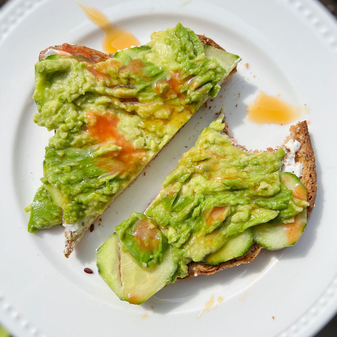 Cucumber Avocado Toast