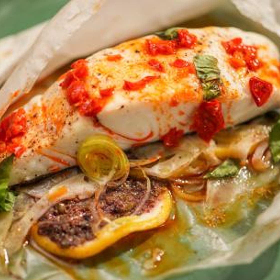 Halibut en Papilotte