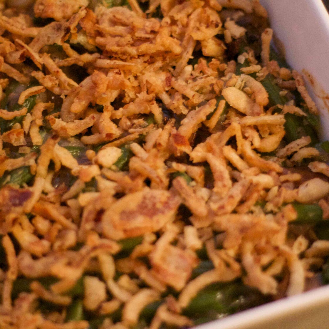 Reduced-Fat Green Bean & Mushroom Casserole