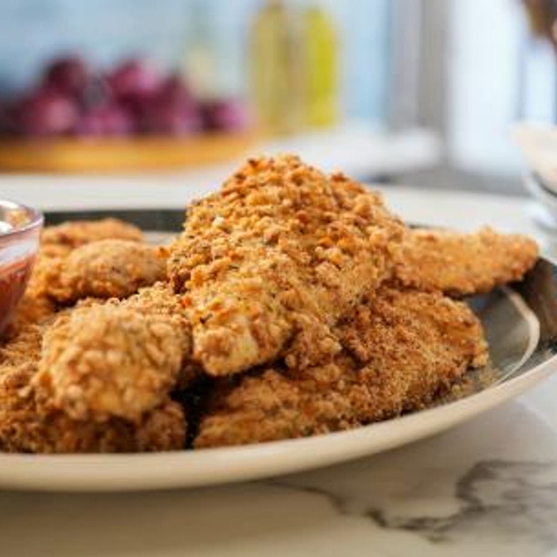 Cereal Crusted Chicken Fingers