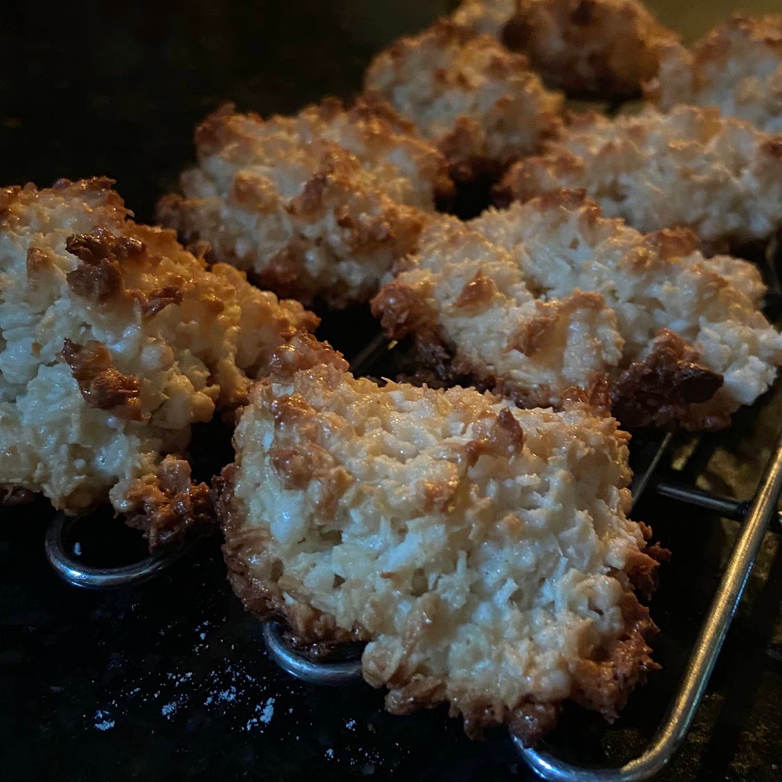 Biscoitos de côco com tapioca