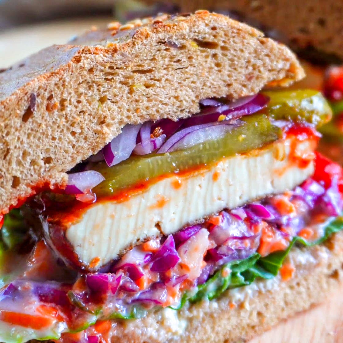 Vegan BBQ Burger (high-protein & cheap)