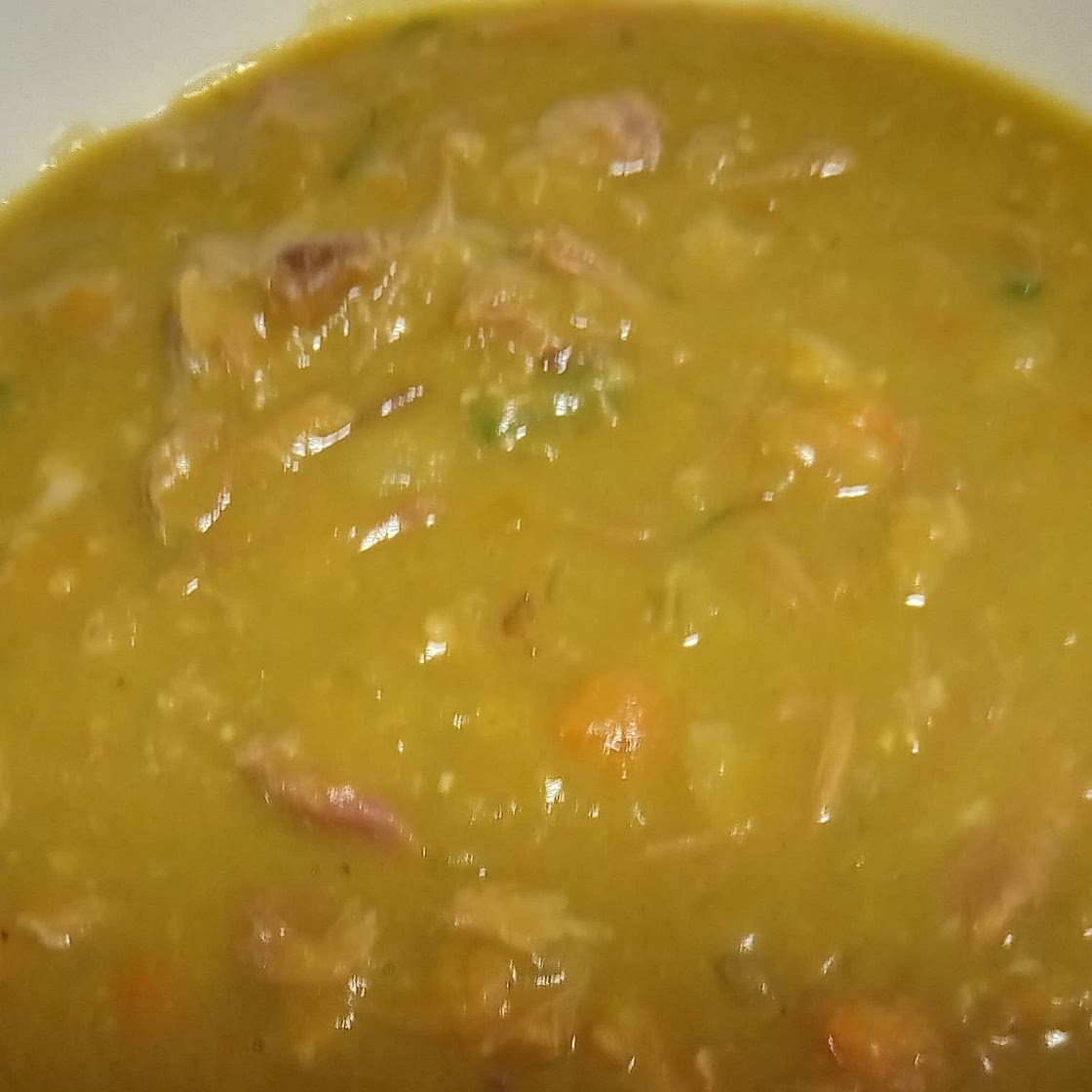 Pea and Ham Soup (slow cooker or stove)