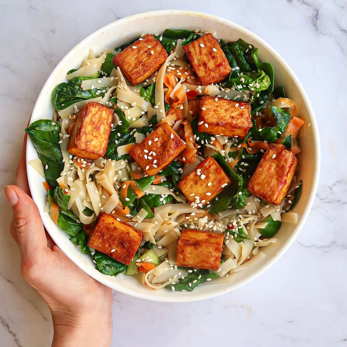 Easy Rice Noodle Salad 