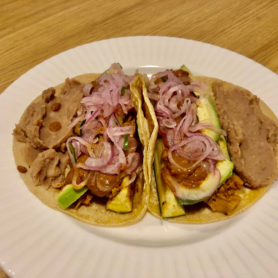 34. Zucchini and Jackfruit Carnitas Tacos