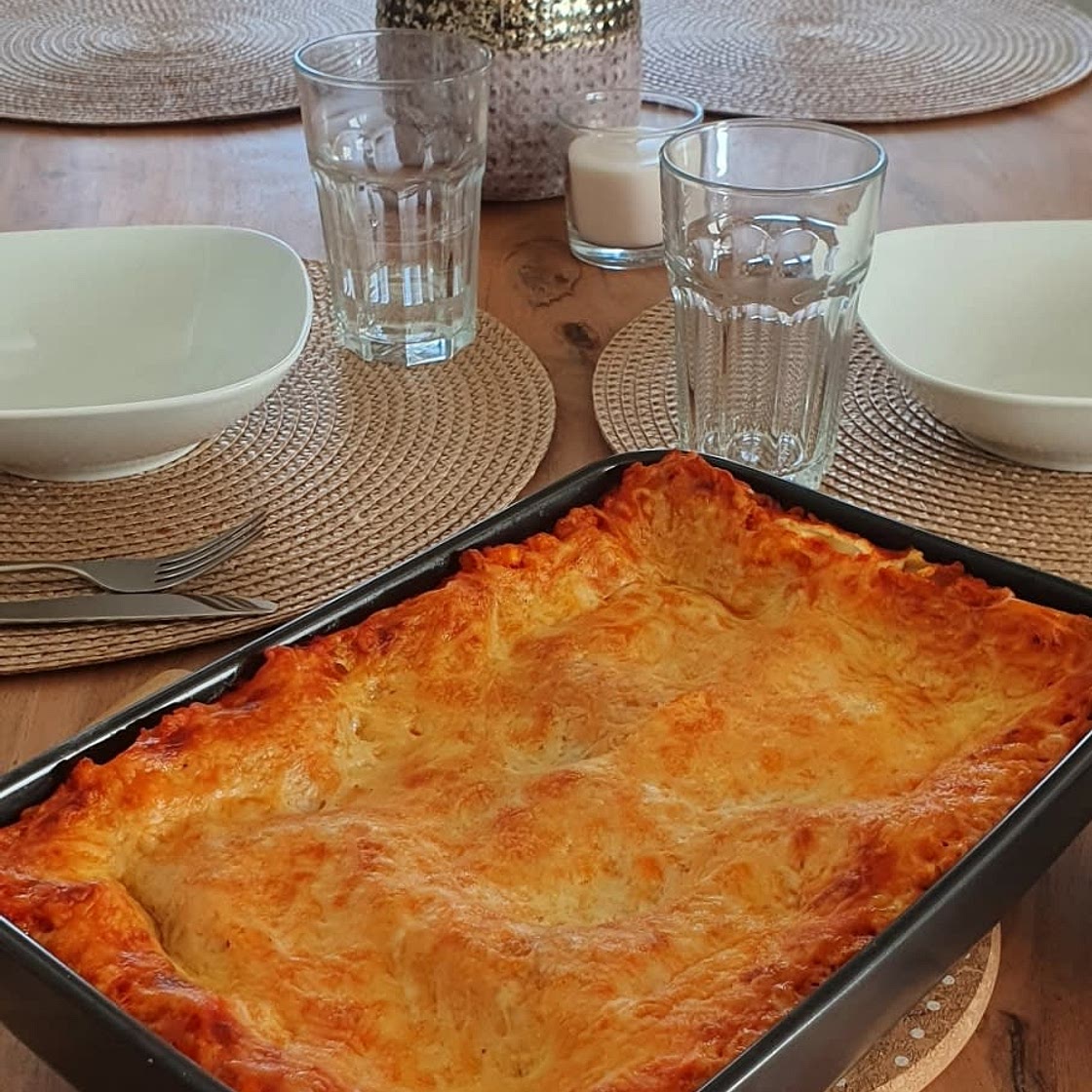 Rote Linsen Lasagne
