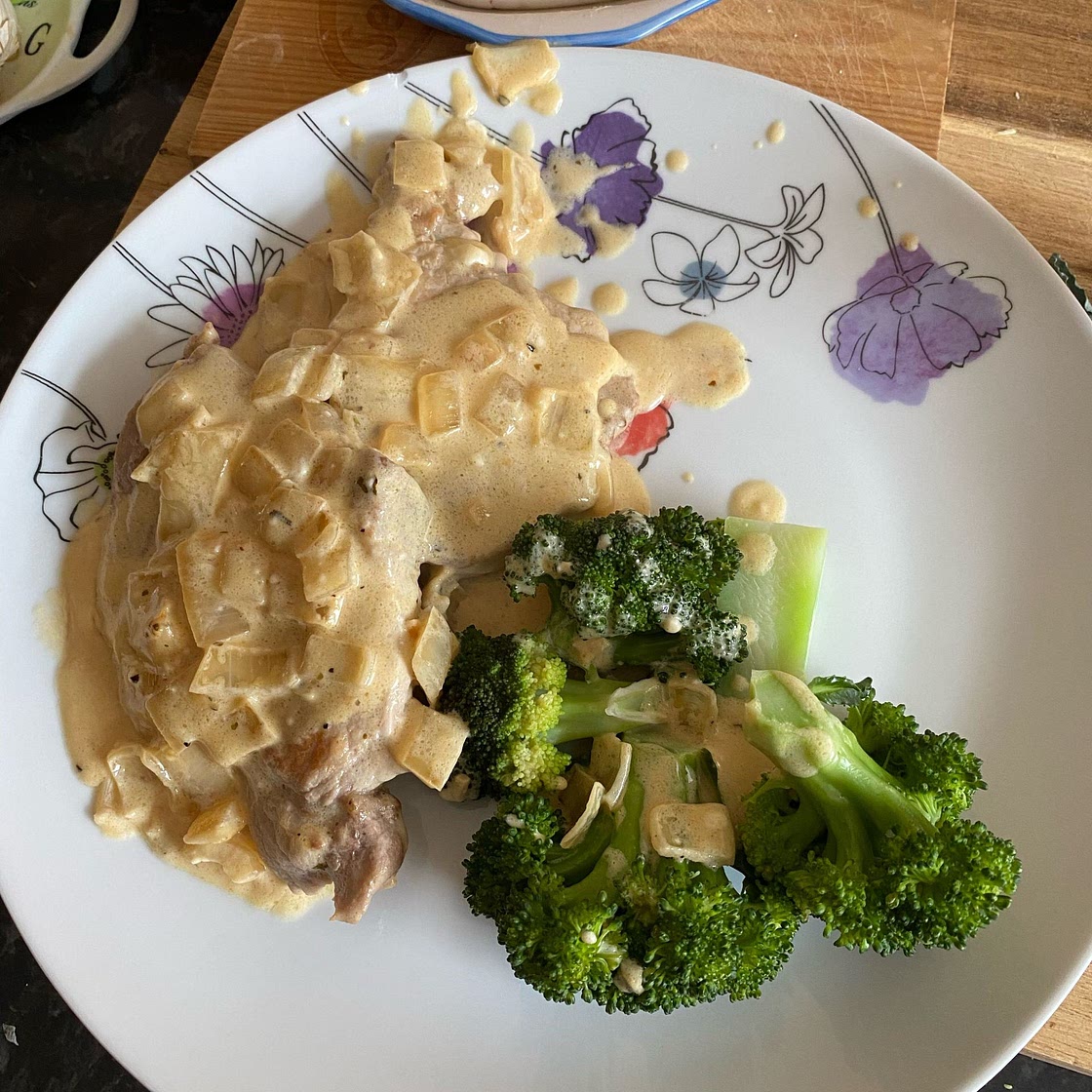 Easy Creamy Garlic Parmesan Keto Pork Chops
