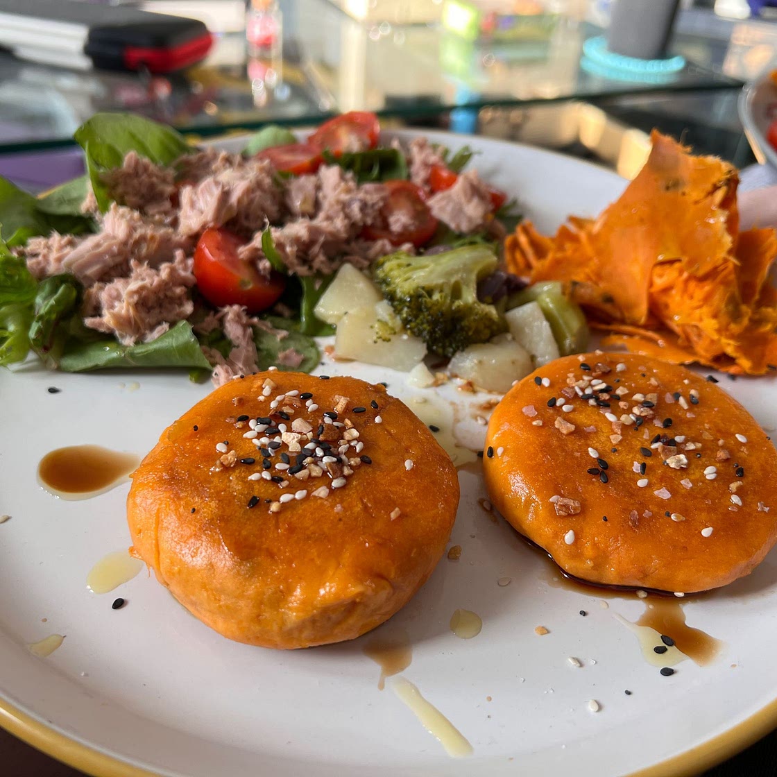 Melty Cheesy Sweet potato Mochi 🧀 by