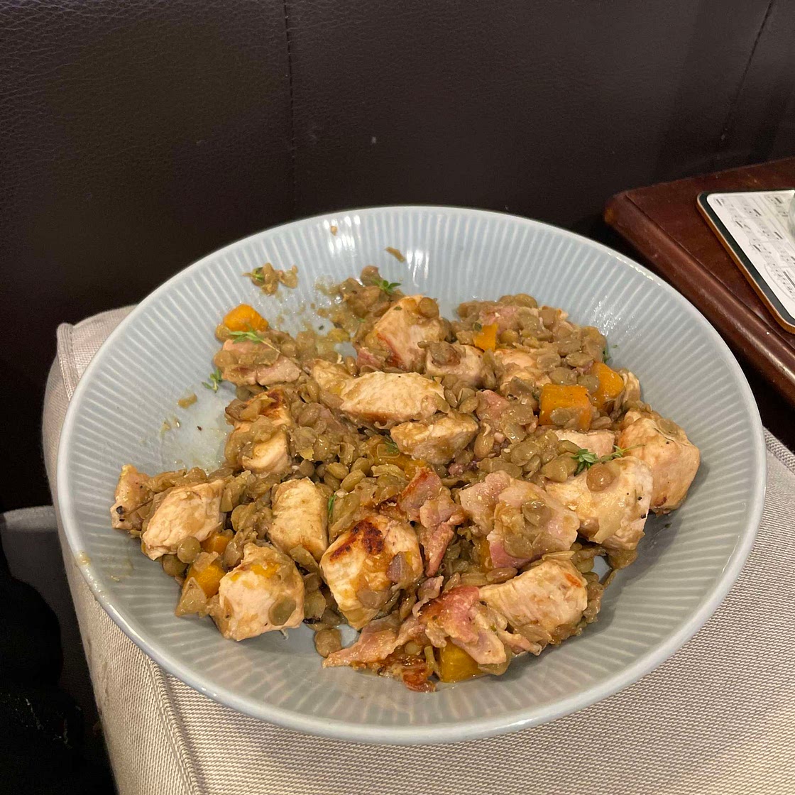 FRAGRANT CHICKEN AND PUY LENTILS
