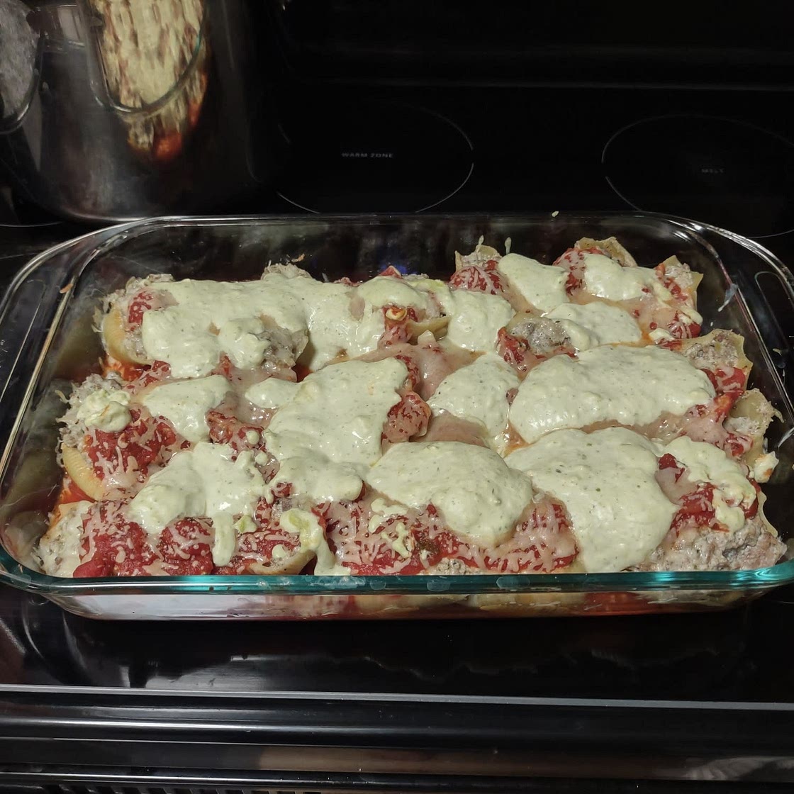 Creamy Pesto-Stuffed Shells
