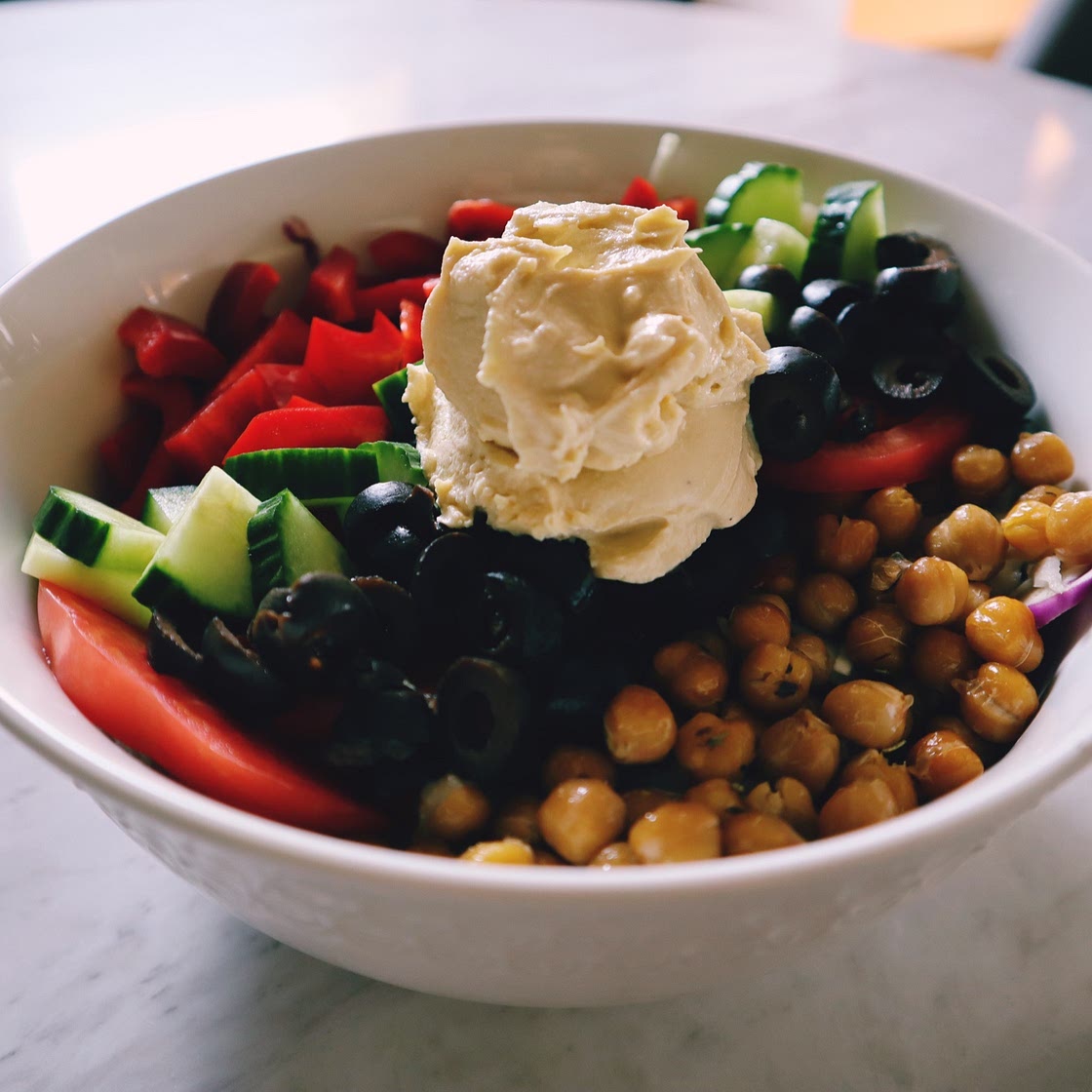 Vegan Mediterranean Buddha Bowl