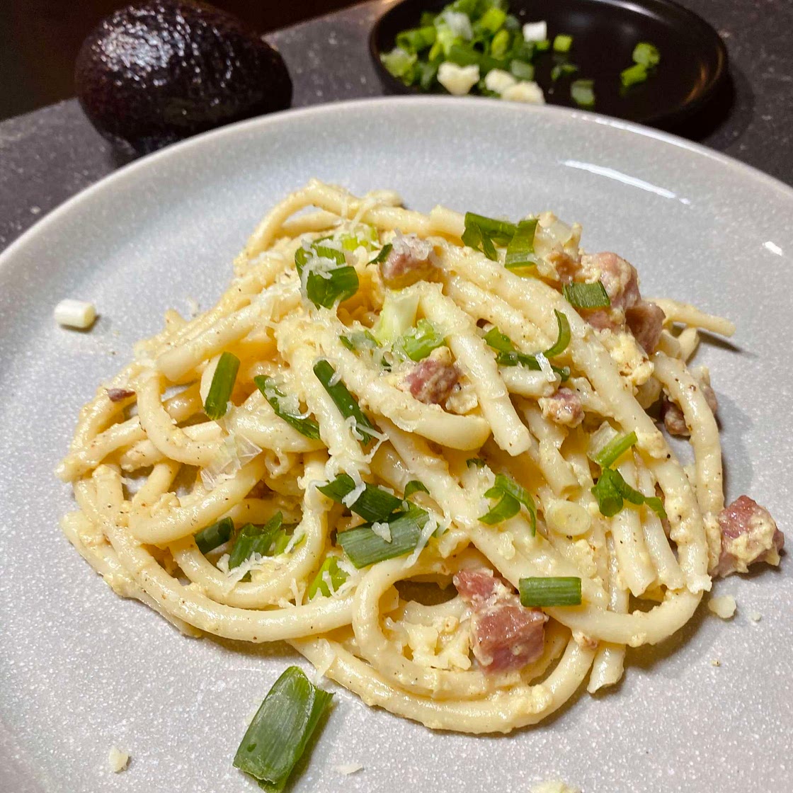 Macaroni au bacon & parmesan 