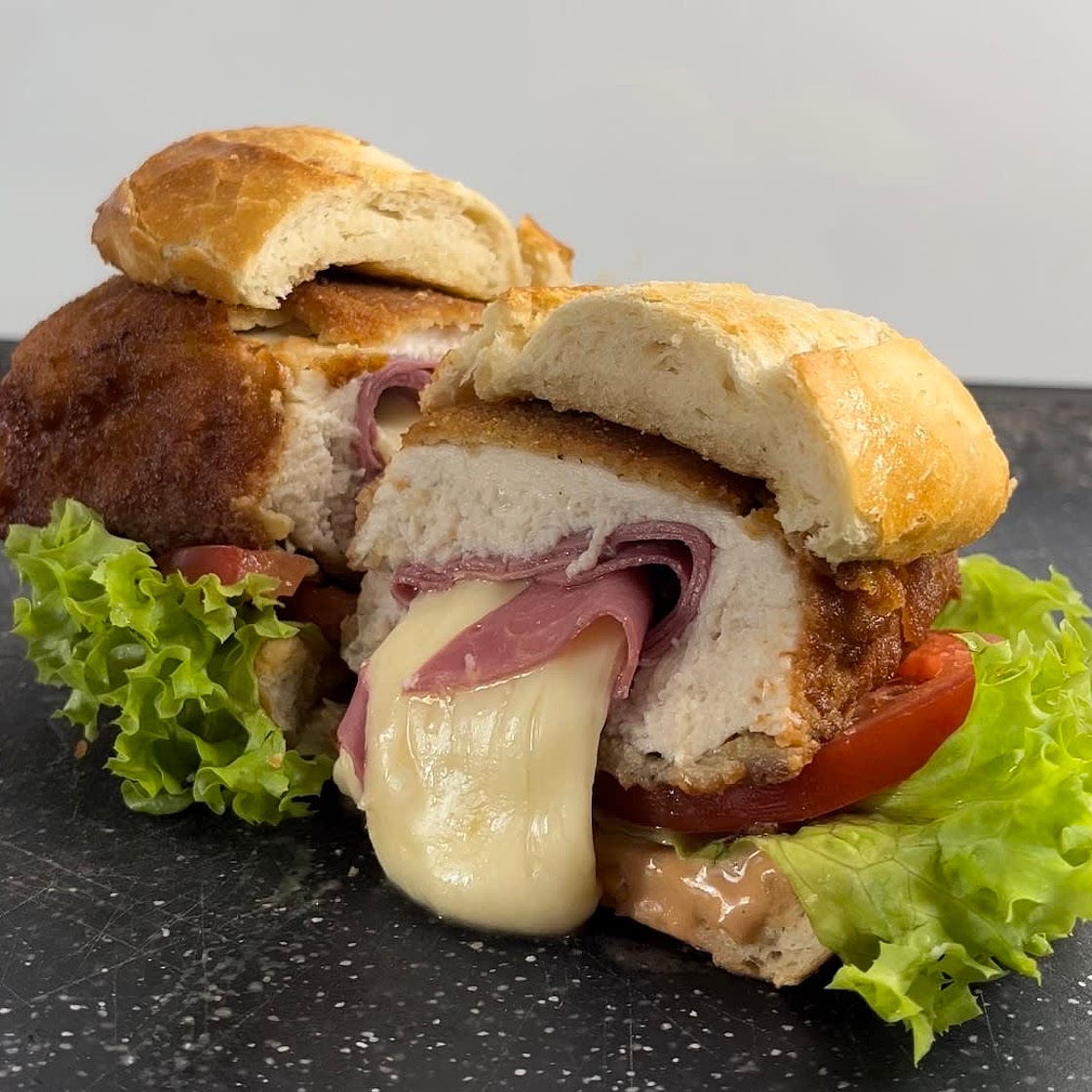 Chicken Cordon bleu sandwich