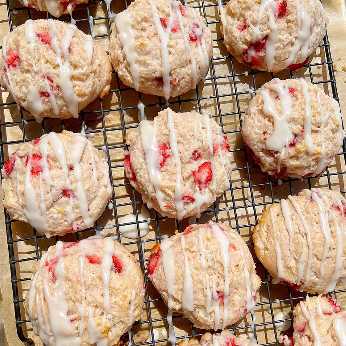 Chilled Strawberry Shortcake Cookies