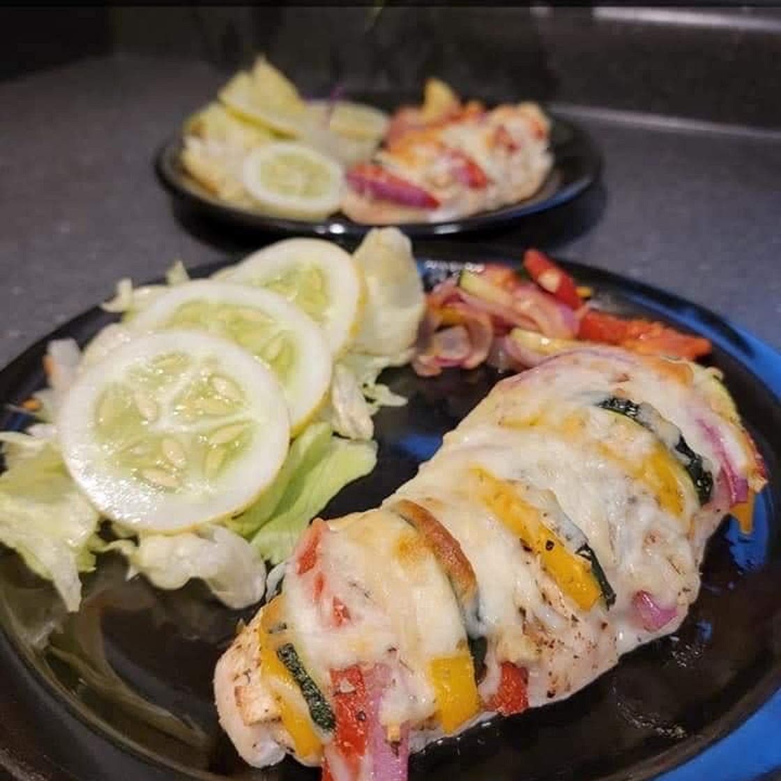 Stuffed Chicken Primavera