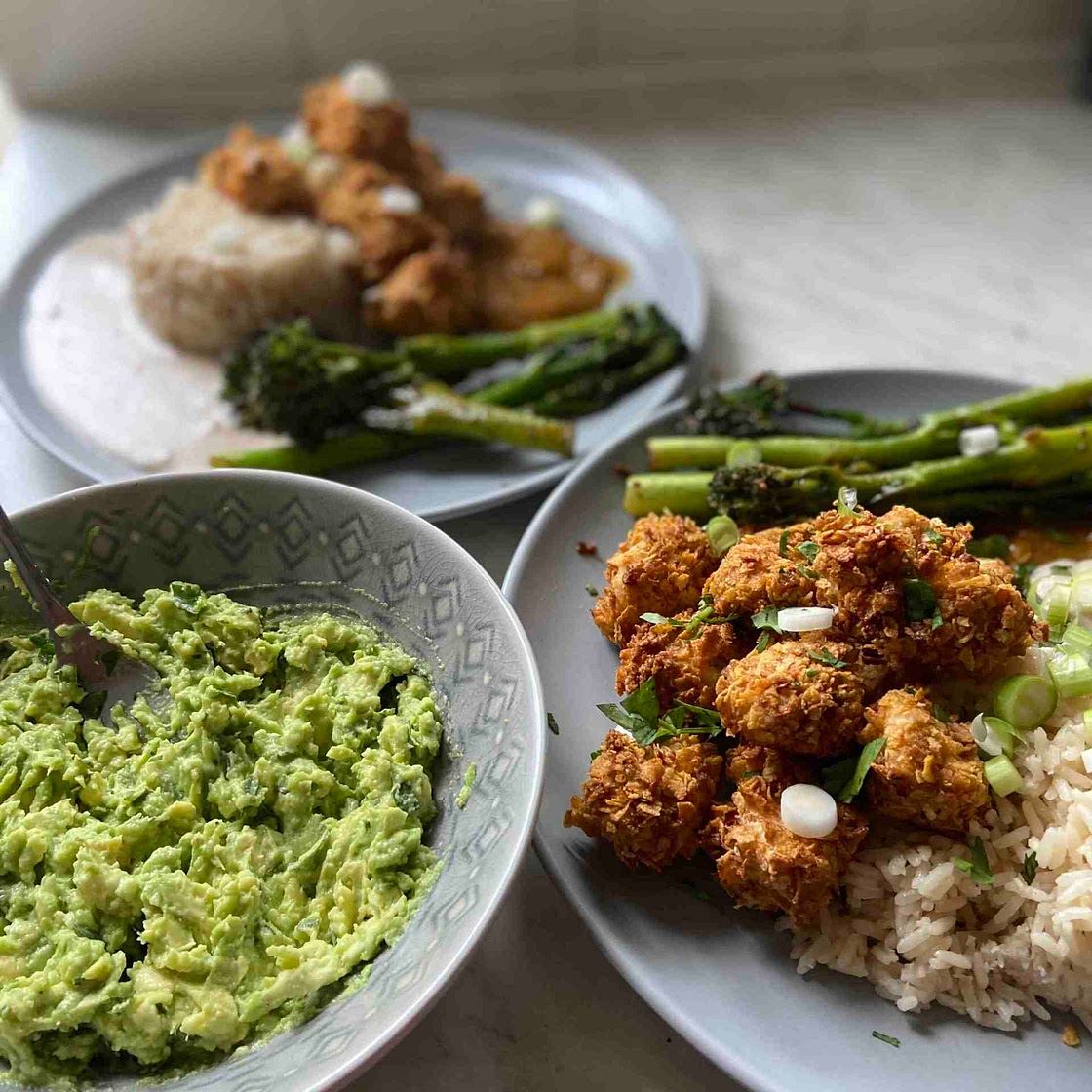 Cornflake Satay Chicken 