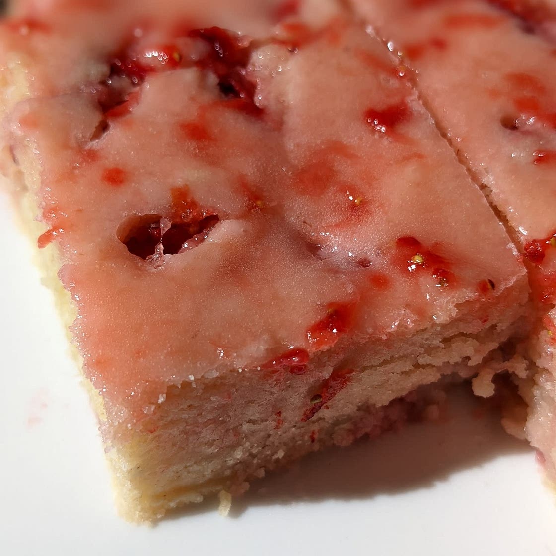 Strawberry Lemon Blondies