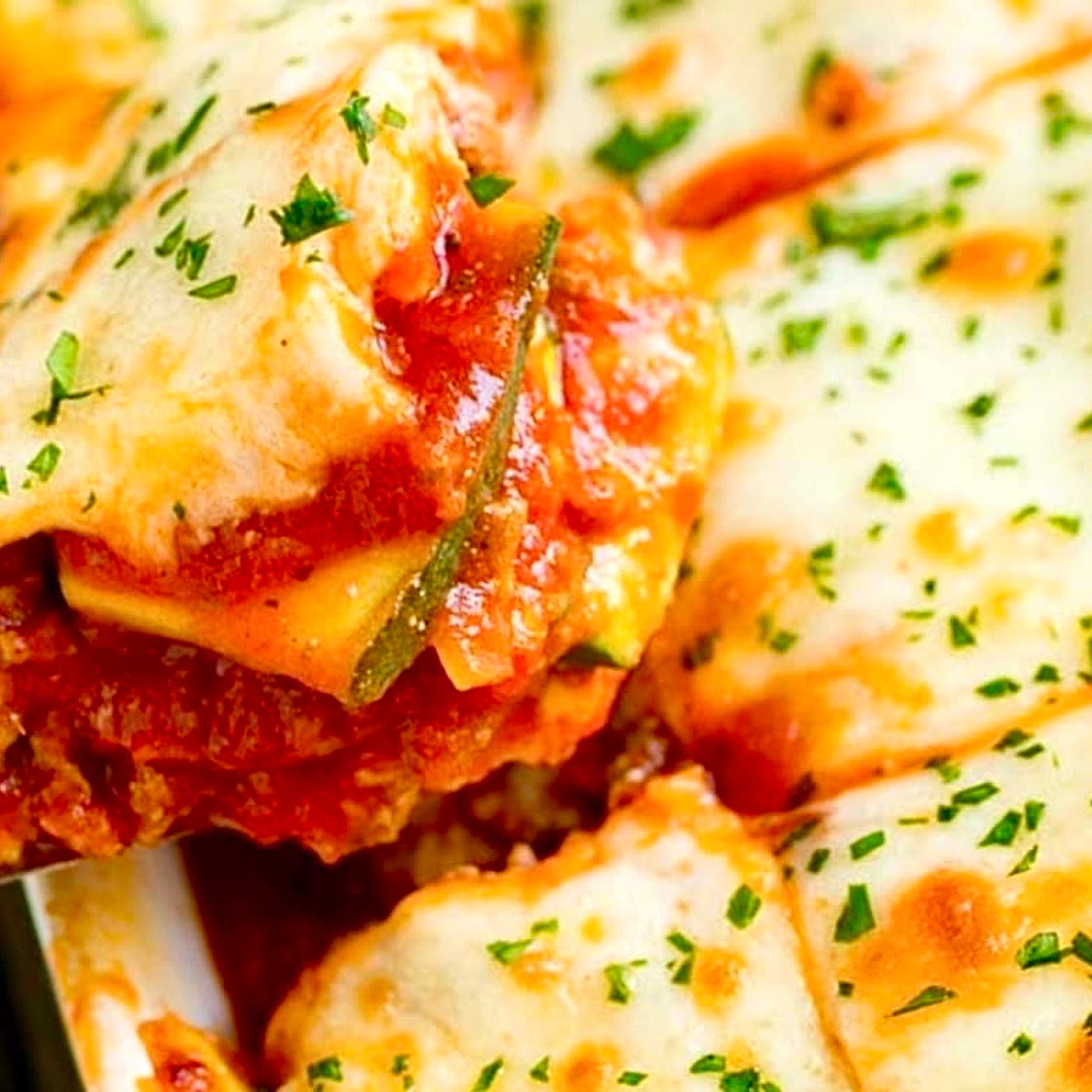 Courgette Lasagna With Meatless Tomato and Béchamel sauce