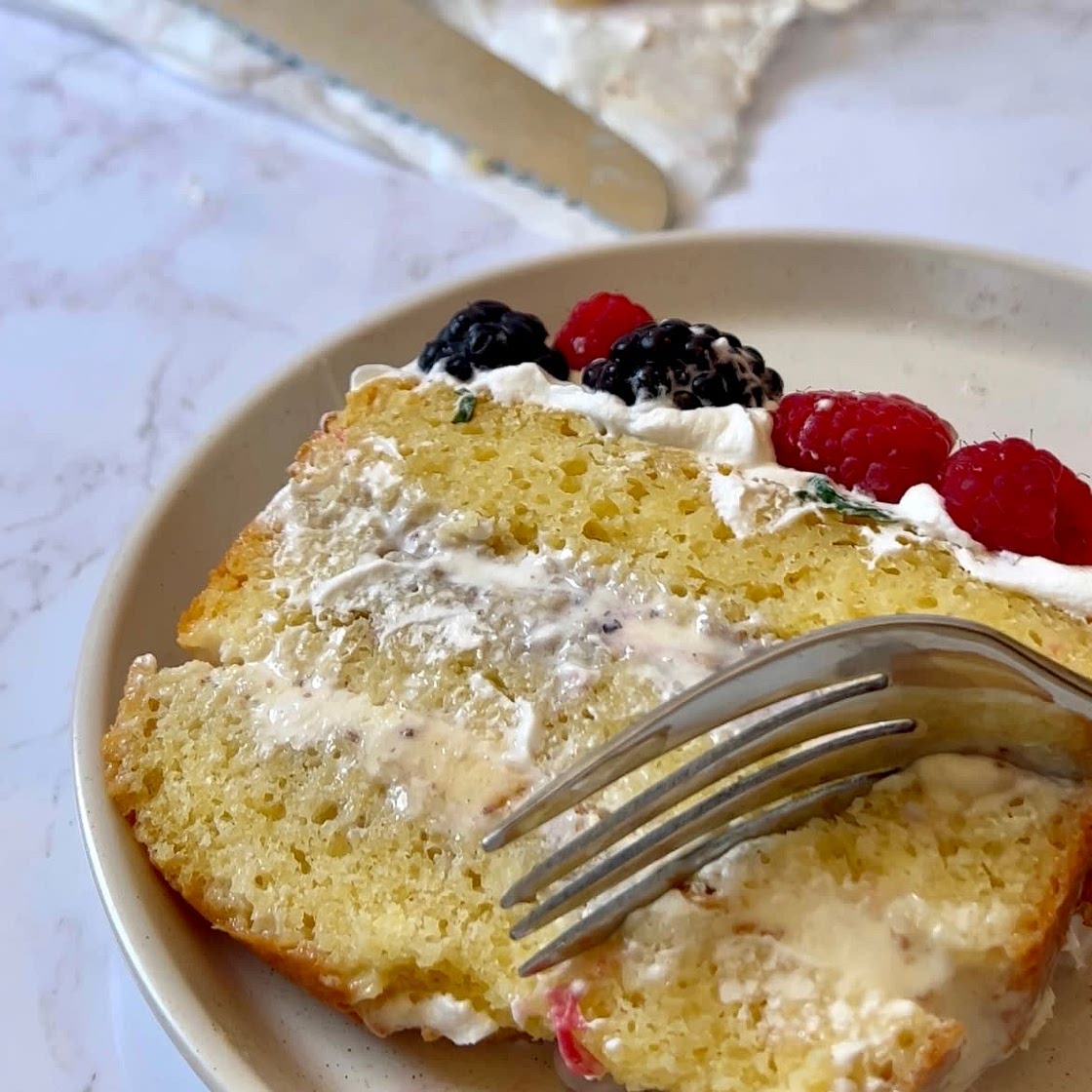 Blueberry Cheesecake Ice Cream Cake