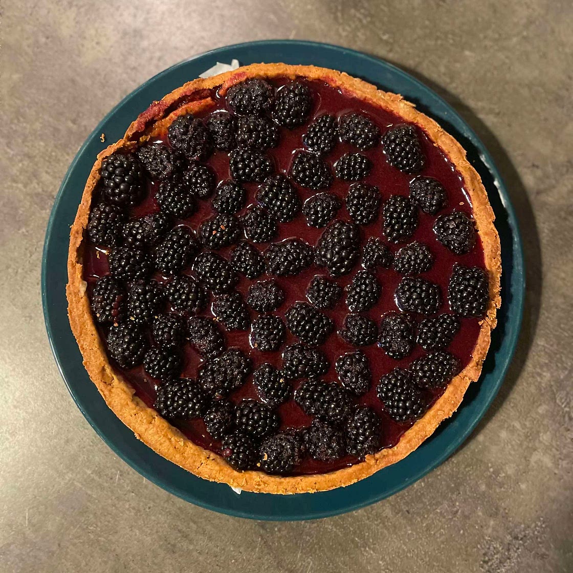 Blackberry Caramel Tart