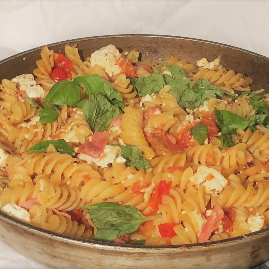 Mediterrane Nudeln Rezept mit Fusilli