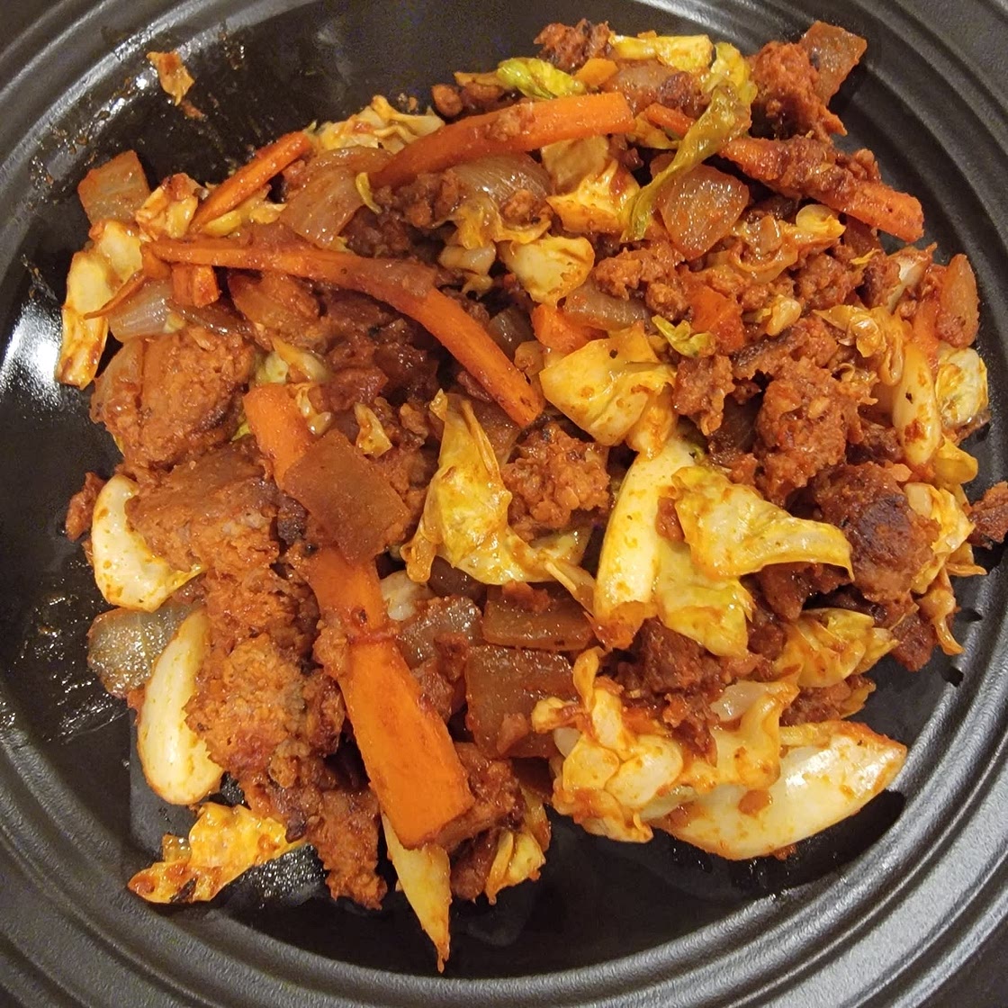 Ground Beef and Fried Cabbage