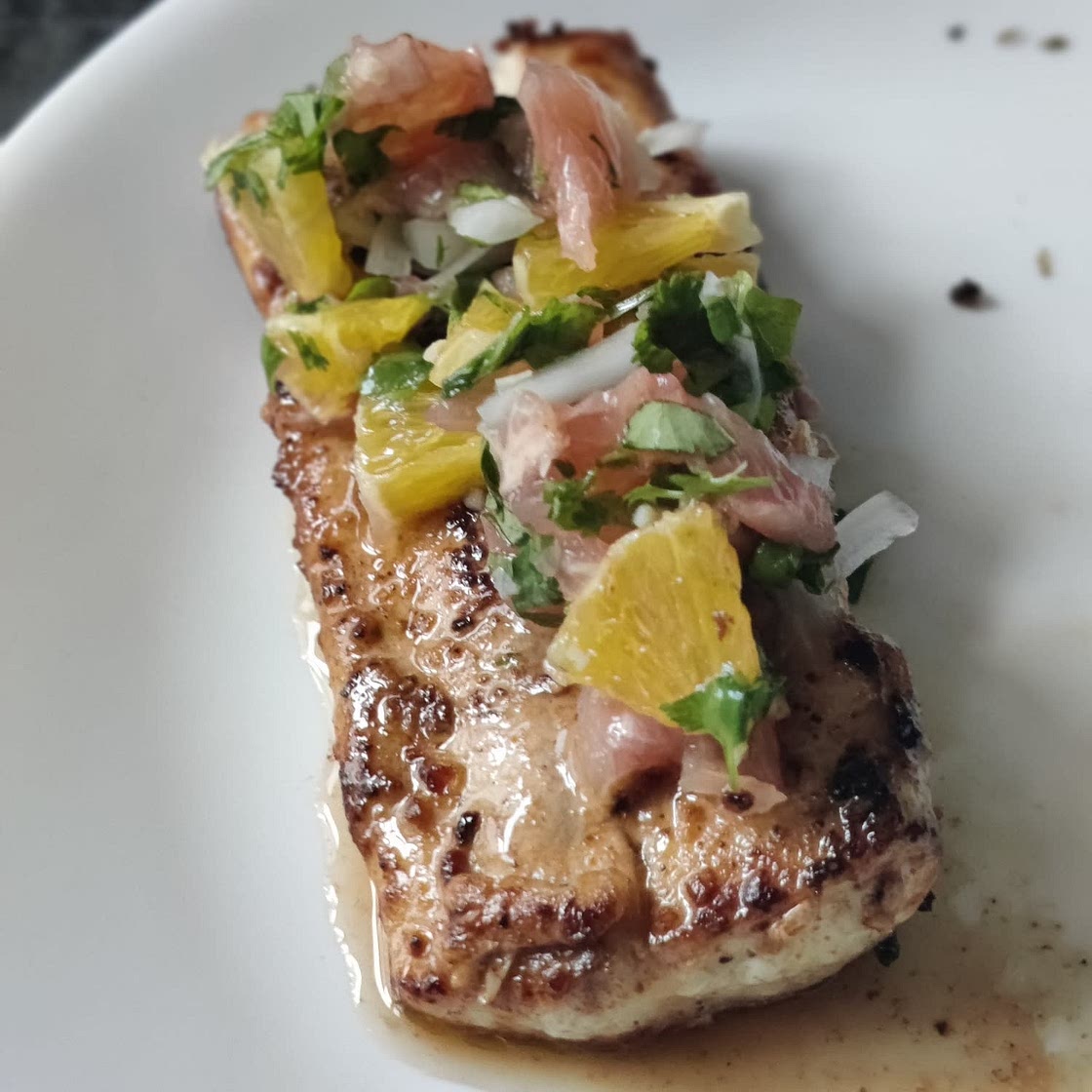 Sea Bass with Citrus Salsa