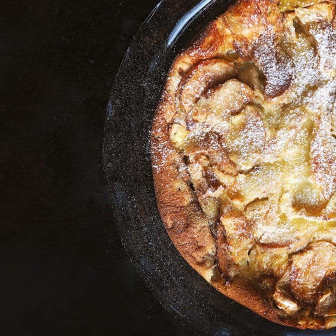 APPLE CAMEMBERT CLAFOUTIS