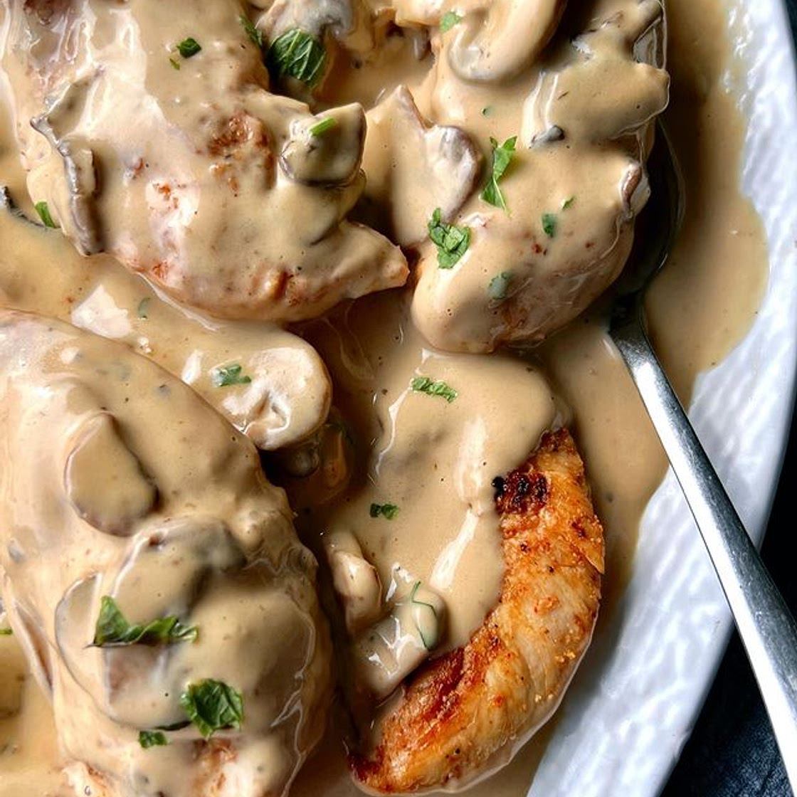 Creamy mushroom chicken