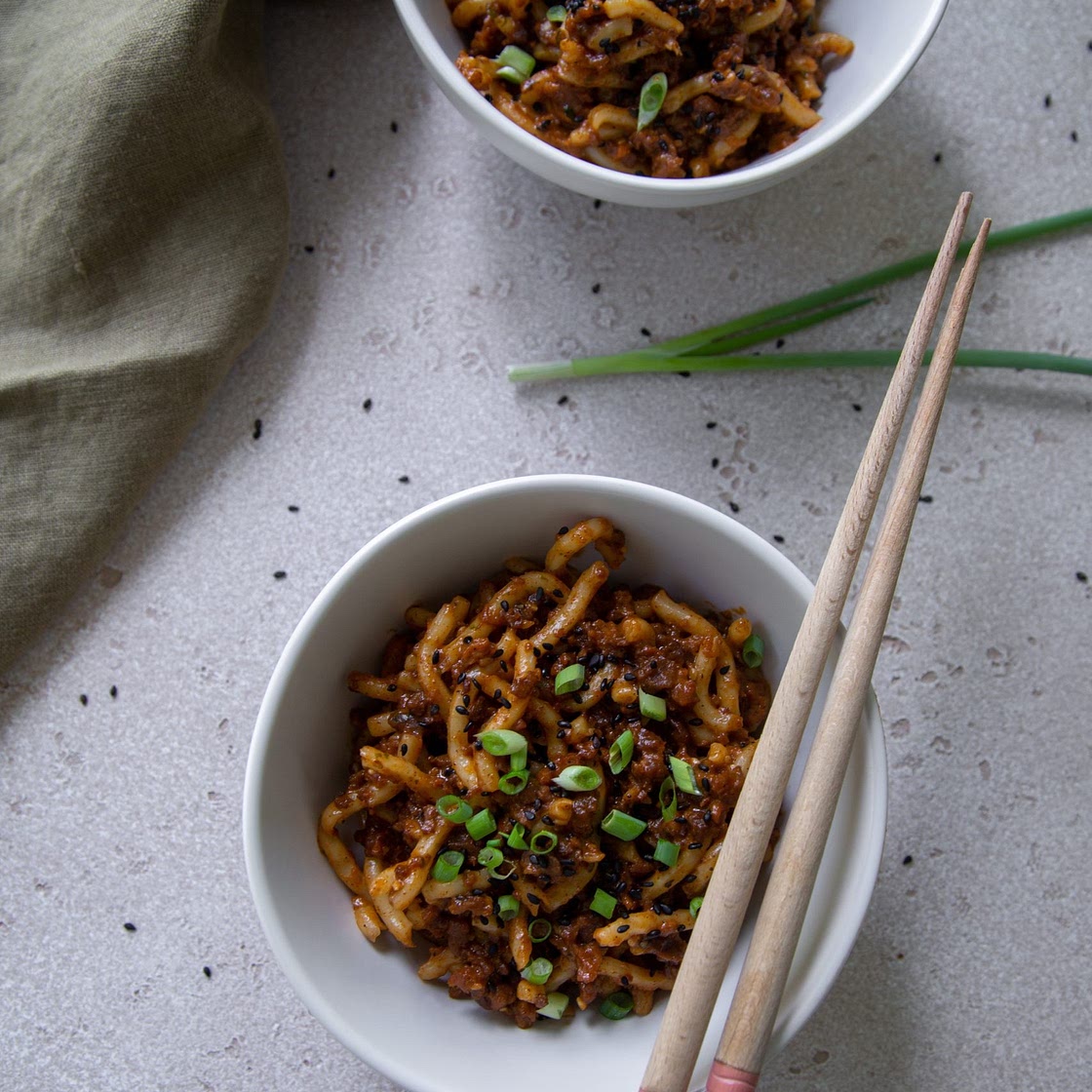 15 Minute Vegan Dan Dan Noodles