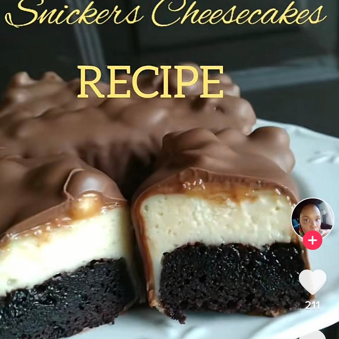 Brownie Bottom a Snickers Cheesecakes