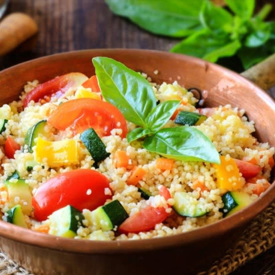 Couscous Salat mit Schafskäse