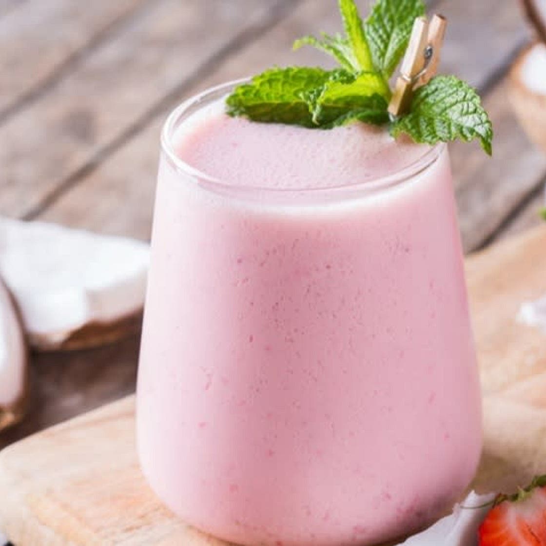 Strawberry Coconut Lassi