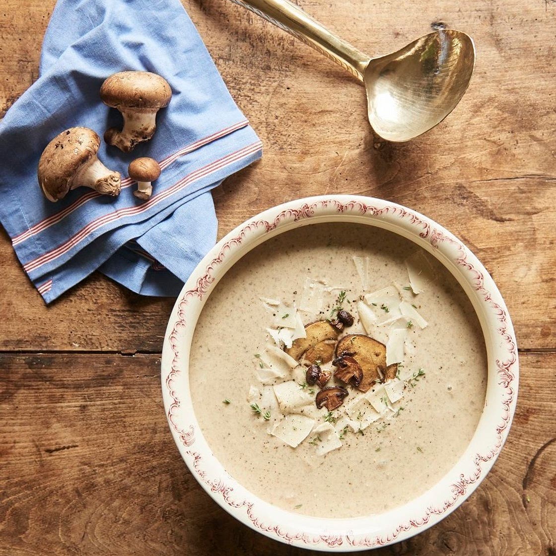 Velouté de champignons et parmesan