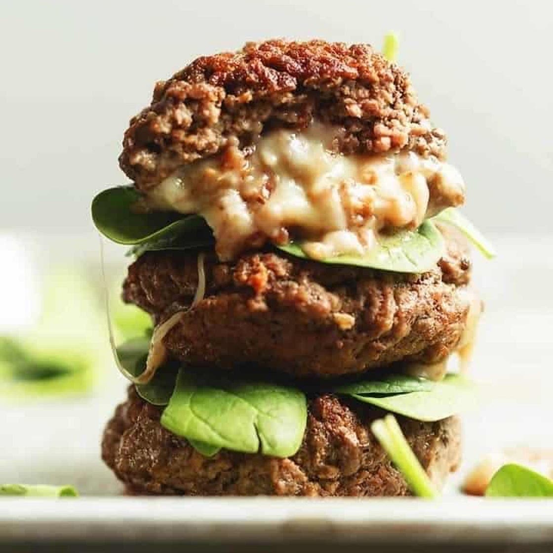 BBQ Cheese Stuffed Turkey Burgers 