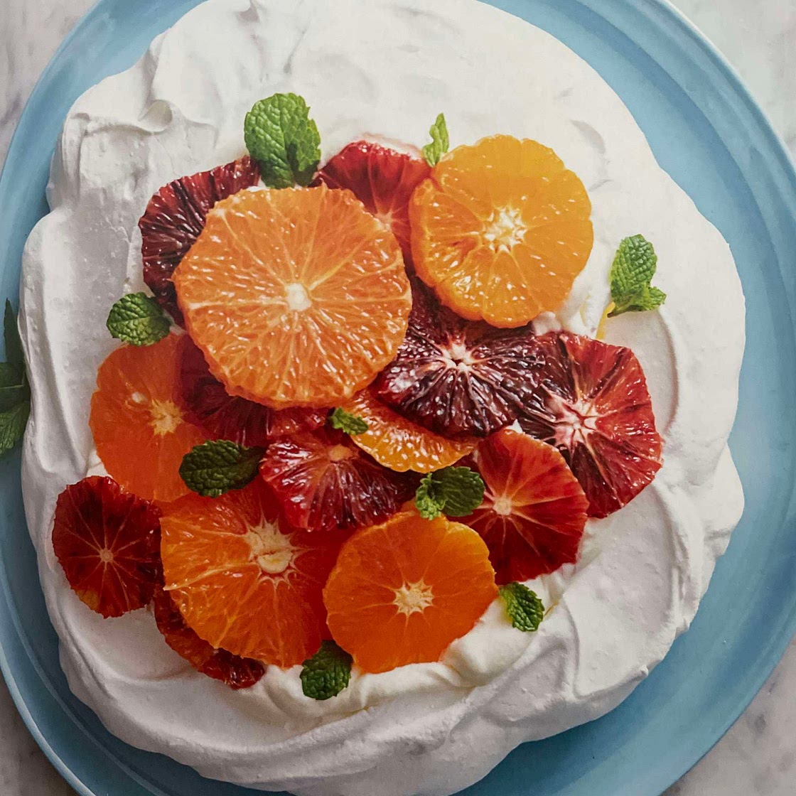 Pavlova with Citrus Salad