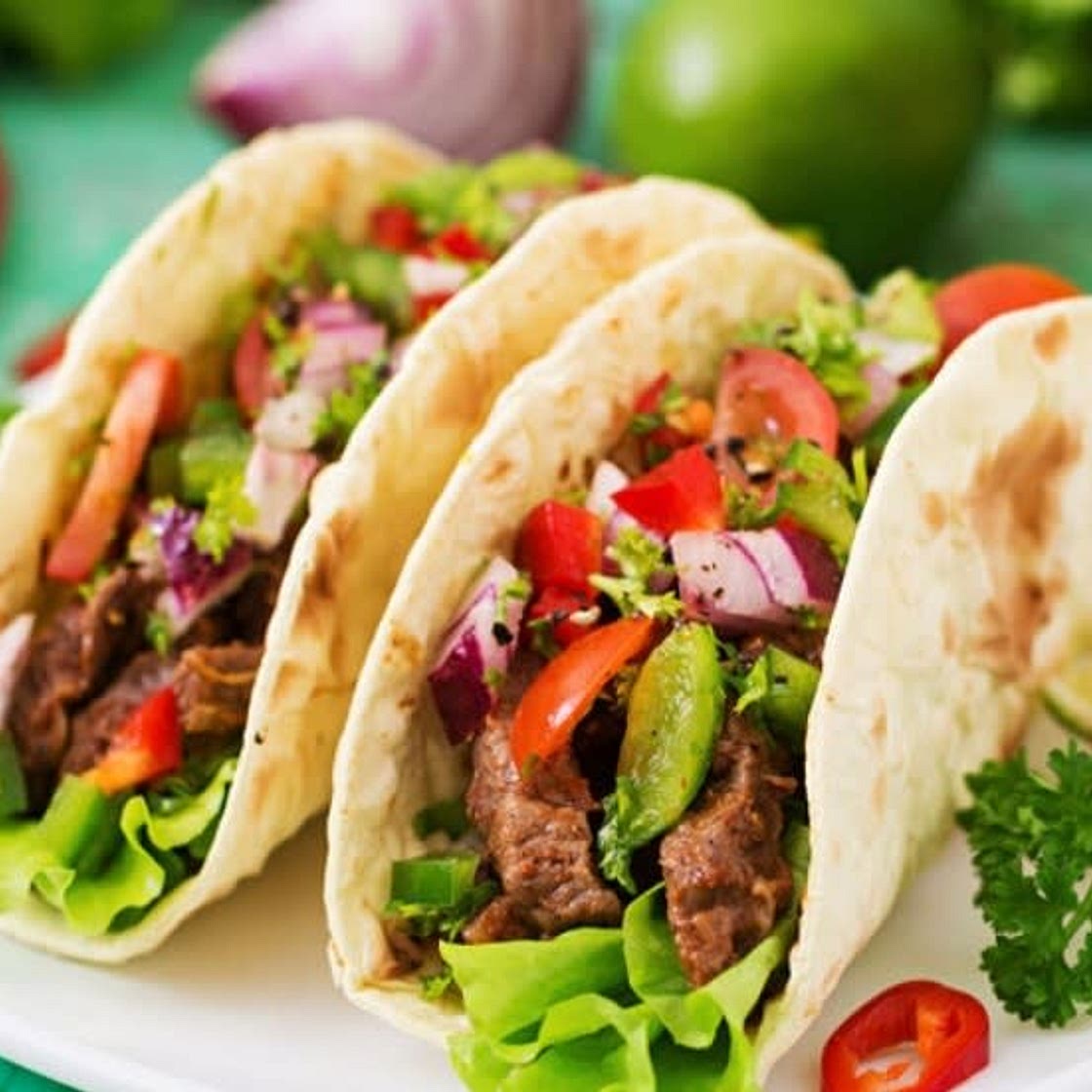 Blumenkohl-Rindfleisch-Tacos