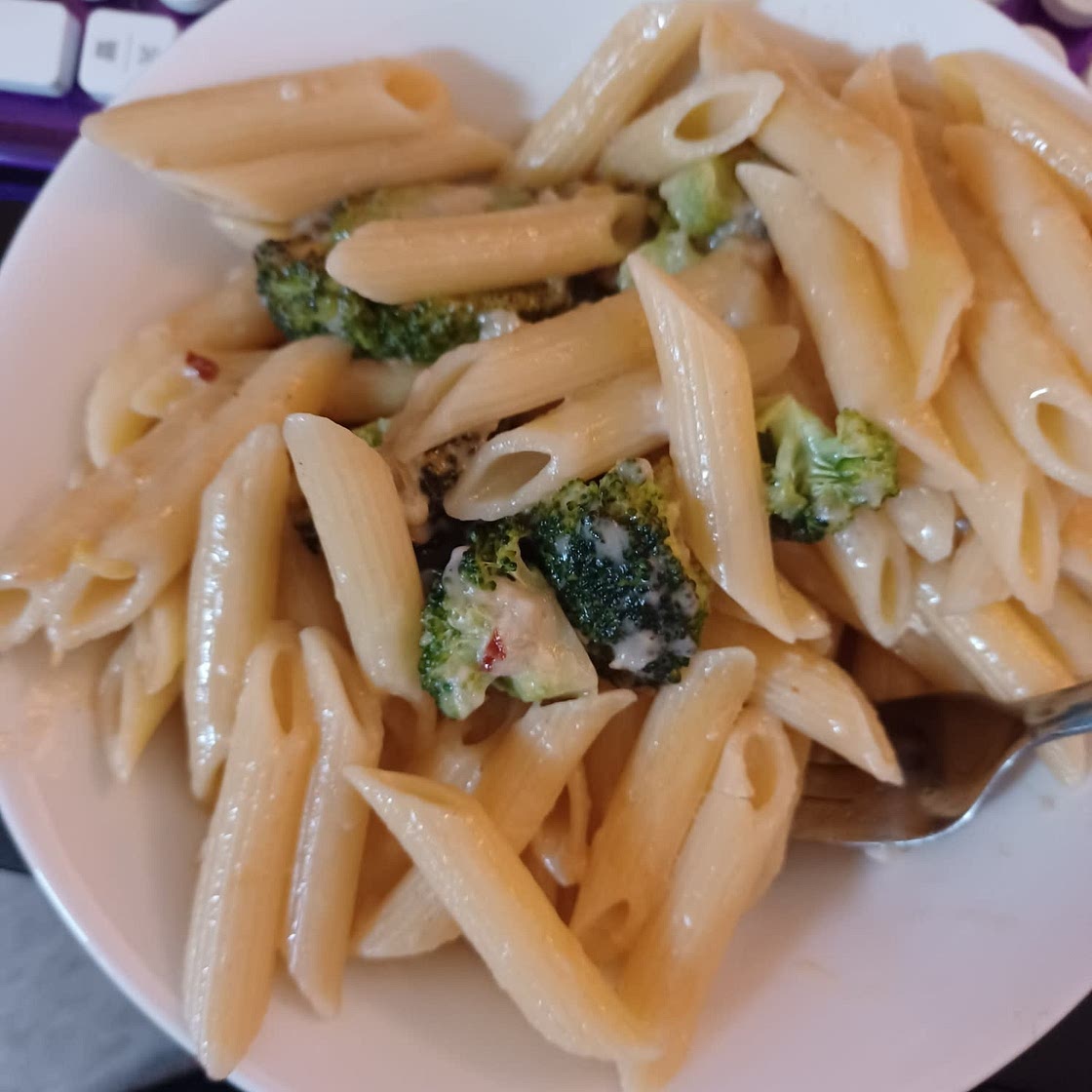 Broccoli and Garlic Pasta with Parmesan, Red Pepper Flakes + Lemon