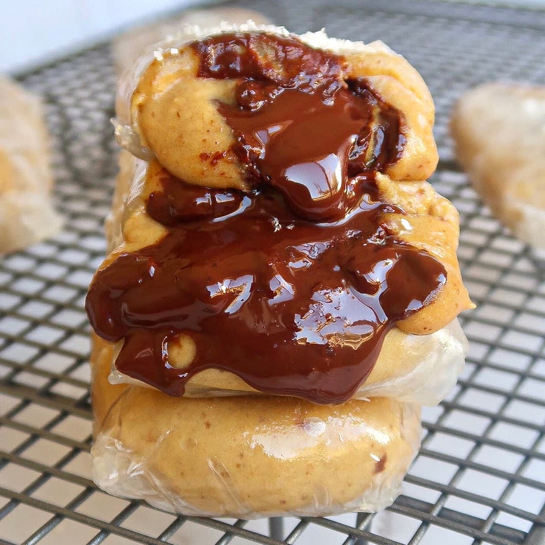 Caramel Rice Paper Dumplings