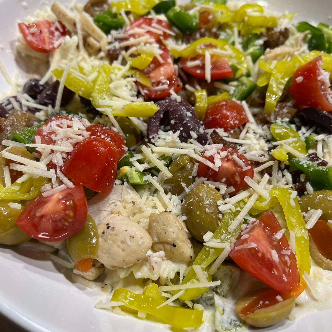 Hatch Alfredo Italian Nacho Bowtie Pasta