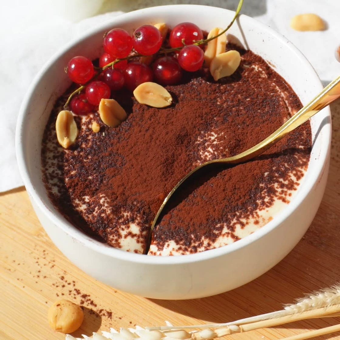 PB Tiramisu Overnight Oats