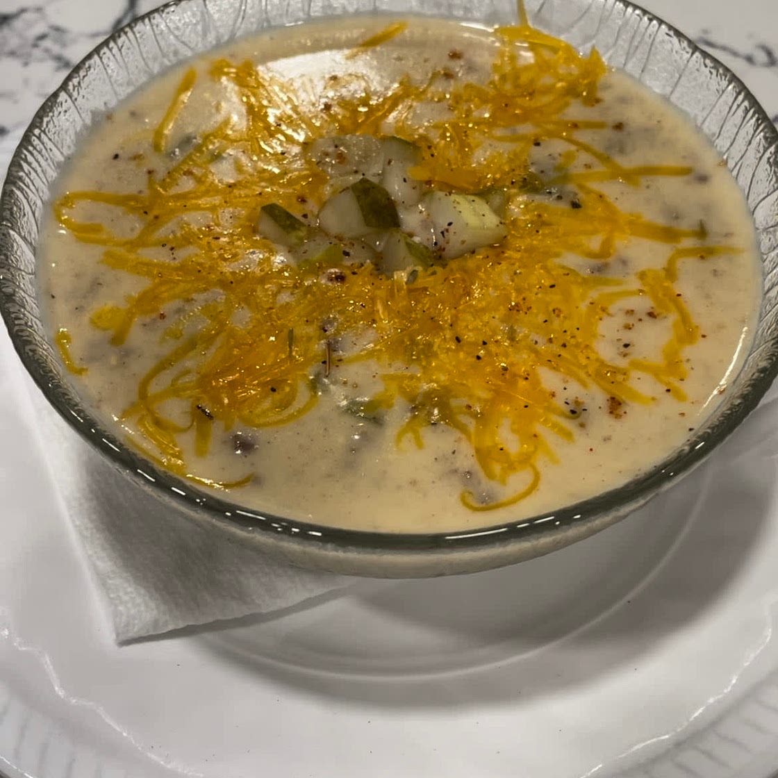 Cheeseburger Soup