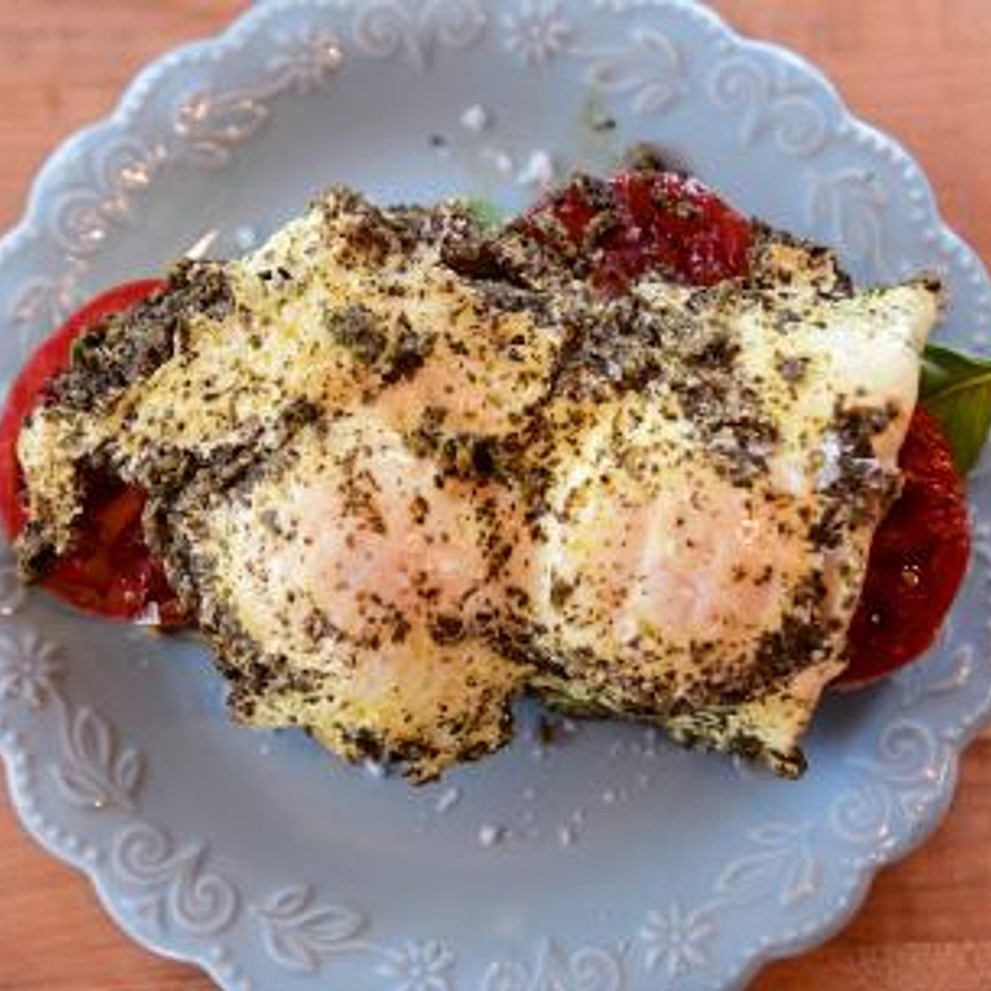 Pesto Egg Toast