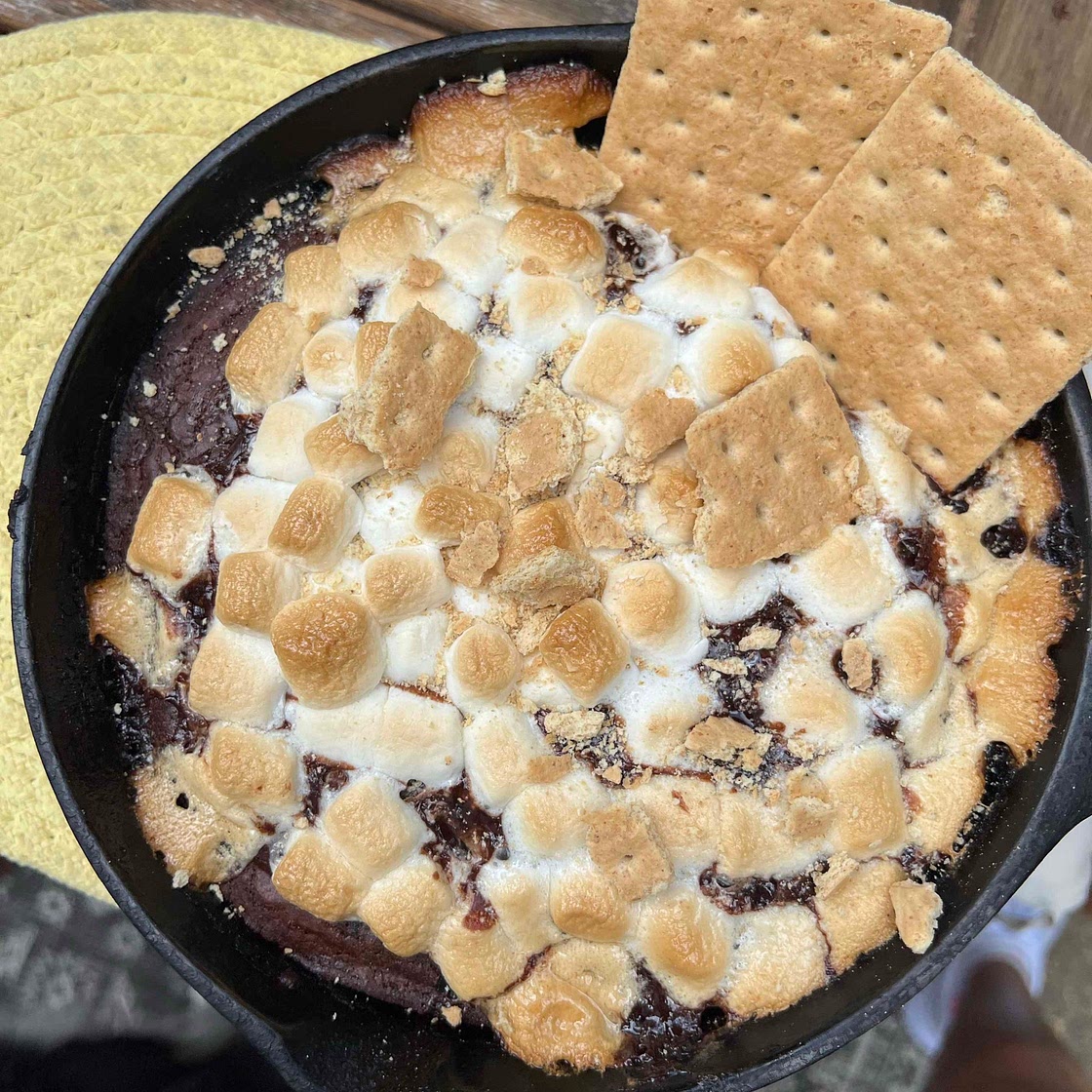 Espresso Martini S’mores Brownie Skillet