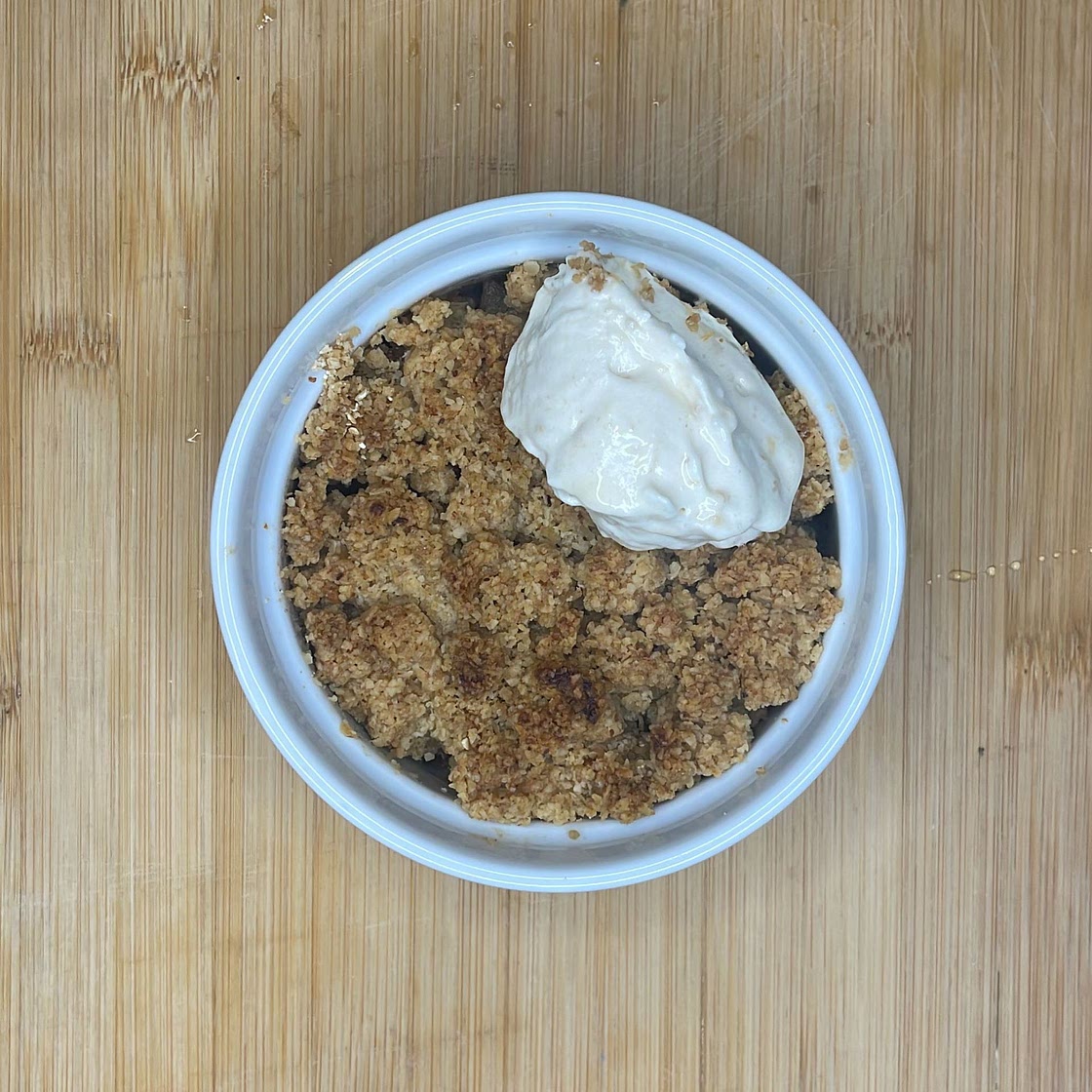 Crumble de manzana (sin harina)