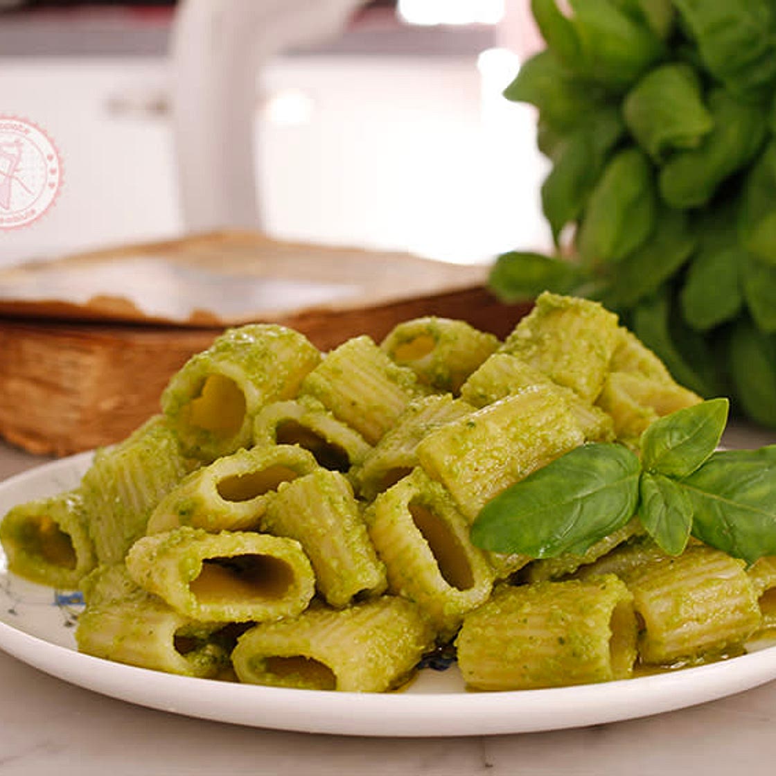 Pasta al pesto pronto